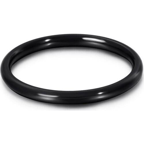 Fashion Men Women 2mm Wide Narrow Rings Color Rose Gold Black Stainless Steel Round Heart Small joint Finger Rings Jewelry