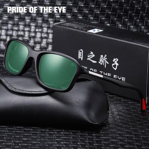 Men Sunglasses 2019 Anti-radiation UV 400 Sunglasses For Driving Party Fishing Vocation Square Frame PC Sun Glasses Men