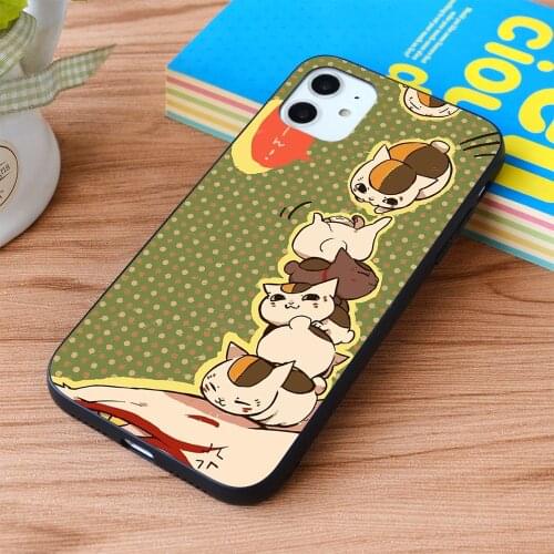 For iPhone Nyanko sensei Soft TPU border Apple iPhone Case