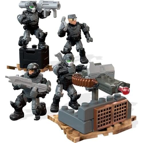 Mega Bloks Construx Halo Marines Fireteam Building Set Collectors Edition Model Figure Childrens Adult Birthday Holiday Gifts