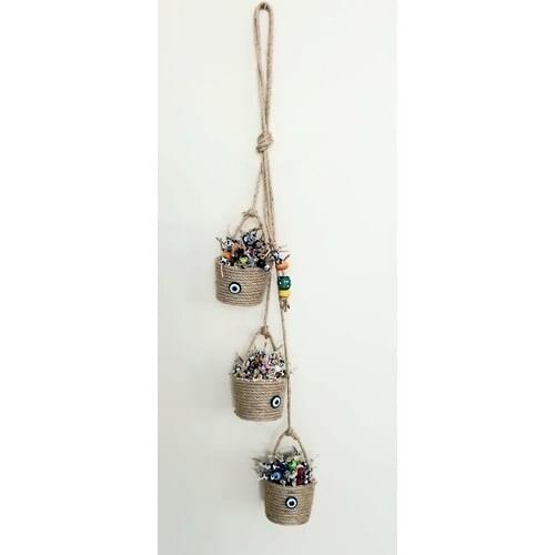 Thread Triple Pot Charm Decorative Wall Ornament Home decoration products smart consumer lucky charm bead evil eye smart design