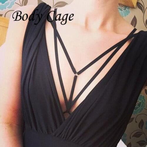 New body cage Body Harness Bra Fetish Chest Bondage Lingerie Sexy Ladies Women Erotic Gothic Garter Belt Suspenders