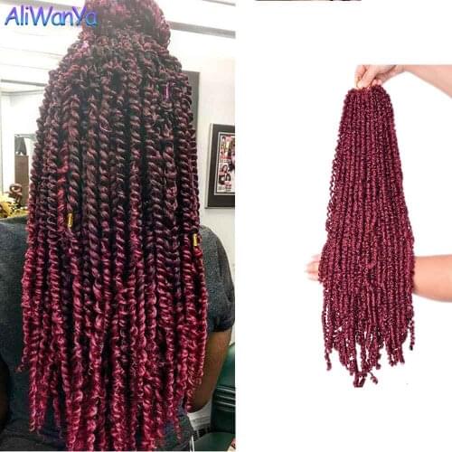 Spring Twist Locs Synthetic Hair For Braids Crochet Hair Afro Curls Hair For African Braids Long Passion Twist 2021 New Arrival
