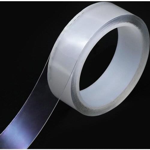 1/2/3/5M Nano Tape Transparent Tape Transparent Face Reusable Waterproof Tape Clean Bathroom Double-Sided Tape