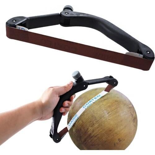 Hand-held Bow-shaped Sandpaper Holder Sanding Belt Holder Sanding Belt Roll Set Small Manual Grinding and Polishing Tools