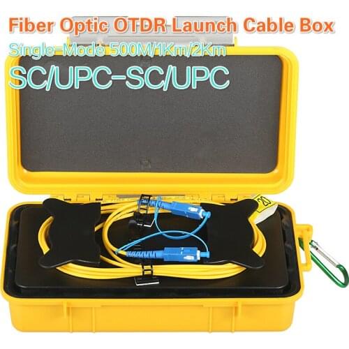 SC/UPC-SC/UPC Single-Mode 500M 1KM 2KM OTDR Dead Zone Eliminator,Fiber Rings ,Fiber Optic OTDR Launch Cable Box 1310/1550nm