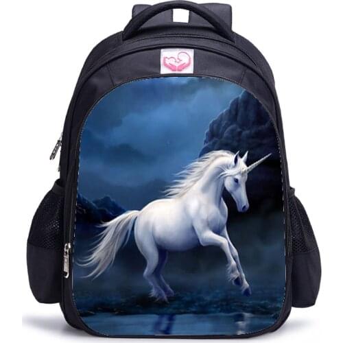 The latest childrens school bag crazy horse printing childrens school bag boy kindergarten baby pupils shoulder bag