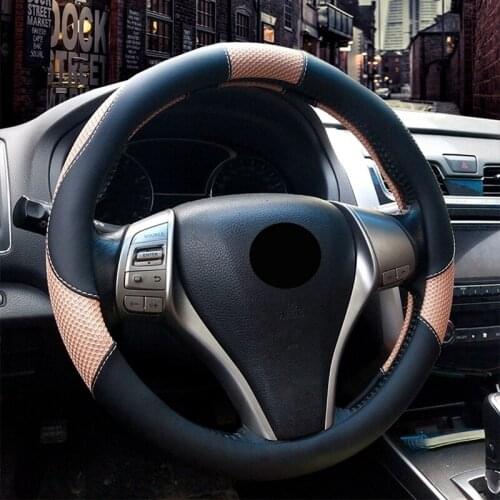 High Quality Sandwich Fabric Car Steering Wheel Cover Universal Steering Wheel Hubs Car Styling