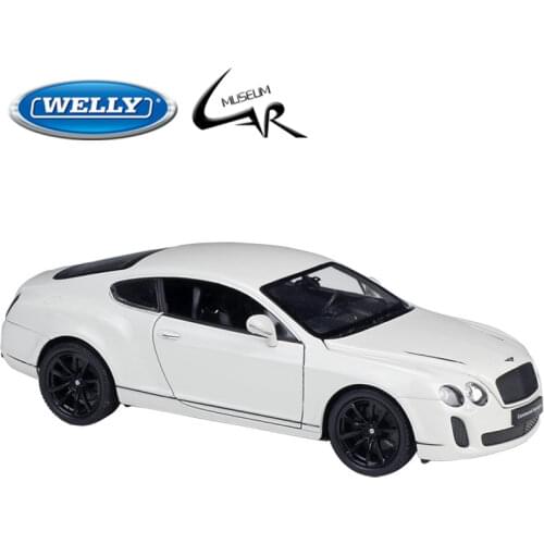 Welly 1:24 Bentley Continental Supersports Metal Diecast Rally Scale Car Model Kit Display Collections Gift Toy