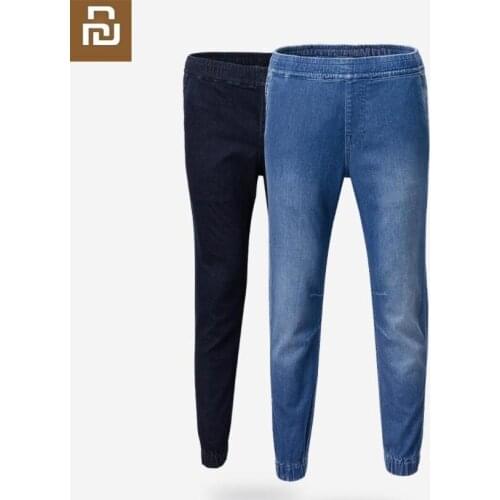 Youpin Cottonsmith Four season imitation knitting Sports and leisure jeans Sweatpants Comfortable Loose Outdoor jogging trousers