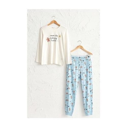 Female Ecru Fdu Pajamas set 0 WCG09Z8 LCW