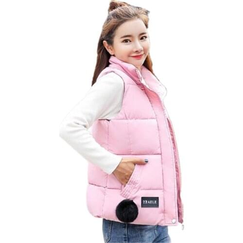 Womens Winter Doudoune Sans Manche Down Vests Thicken Waistcoat Oversize Fall Ladies Sleeveless Jacket Overcoats Gilet Chaleco