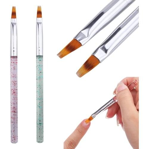 Nail Shading Pen Nail Art Gradient Color Brush UV Gel Painting 3D Tips Effect Acrylic Pen Holder Durable Brush 1pc Nail Brushes