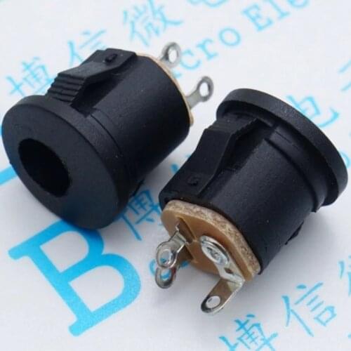 10pcs DC022K DC-022K 5.5 x 2.1mm DC Female Power Socket 5.5*2.1mm DC Connector Panel Mounting