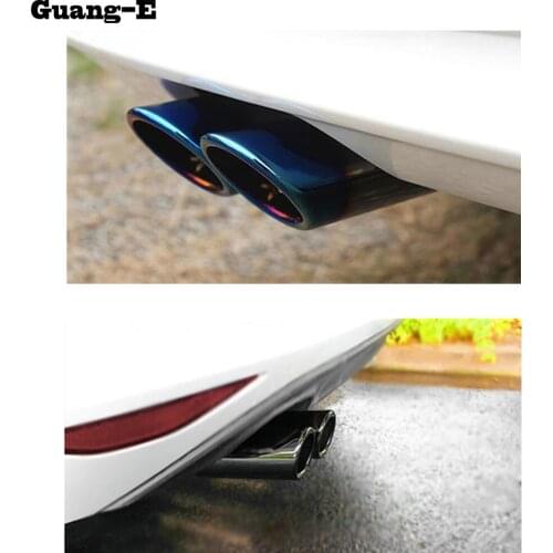 For VW Volkswagen Golf 7 Golf7 2014 2015 2016 2017 Car Muffler End Pipe Dedicate Stainless Steel Exhaust Tip Tail Outlet 2pcs