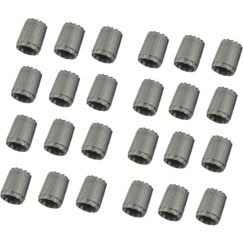 24 Pieces Wheel Tire Valve Stem Cover Caps for TPMS Standard Valve Grey