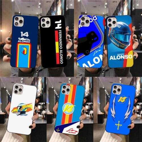 Fernando Alonso 14 Renault F1 Racing Phone Case For iphone 12 11 Pro Max Mini XS Max 8 7 6 6S Plus X 5S SE 2020 XR cover
