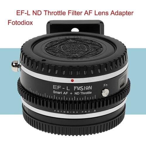 Fotodiox EF-L AF Lens Adapter With ND Throttle Filter for Canon EF EF-S to Panasonic S1 S1R S1H Sigma FP Camera Adapter Ring