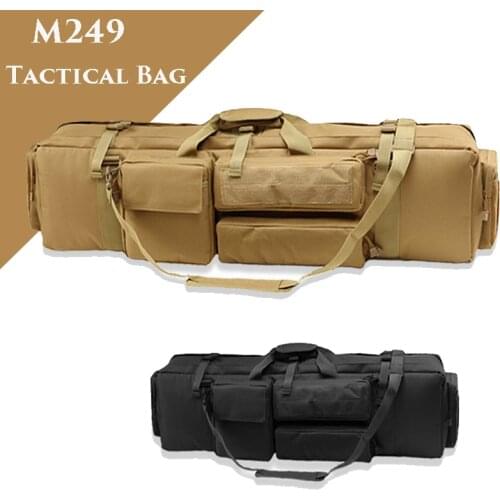 M249 Airsoft Tactical Gun Bag Military Shooting Hunting Rifle Protection Gun Case Shoulder Backpack Hunting Holster