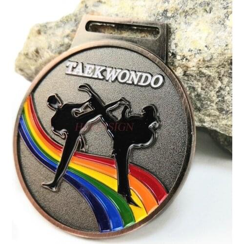 Medals taekwondo Arts Medal Metal Competition Gold Silver Bronze Club Kindergarten Factory Sports Competition 2021