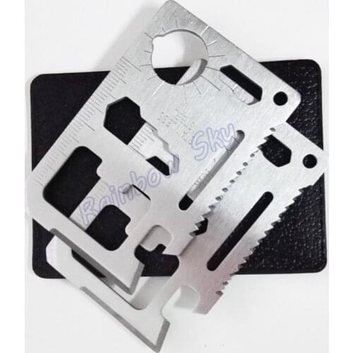 Camping Multipurpose Tool 11 In 1 Multifunction Card Knife Pocket Survival Tool Outdoor Surviving Knife Credit Card Knife