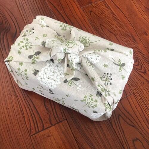 New geisha fan red crowned crane Japanese style wrapping cloth furoshiki handkerchiefs Flower traditional fabric 0217D