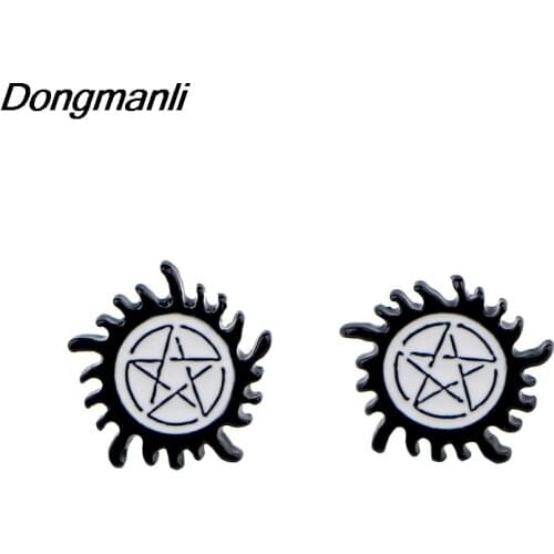P4206 Dongmanli Supernatural Studs Earrings For Womens Enamel Earrings Party Jewelry Gifts Girls