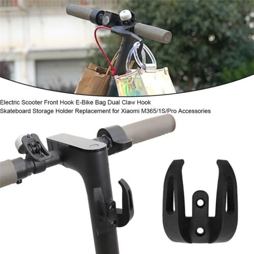 1Pcs Portable M365 Electric Scooter Front Hook Hanger Helmet Bags Grip Electric Scooter Hook Hanger Scooter Accesorios