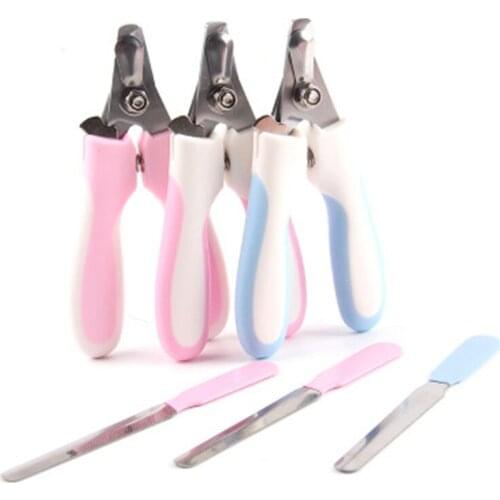 Professional Pet Dog Nail Clipper Cutter set Stainless Steel Pet Grooming Supplies Claw Scissors for Animals Cats with Lock