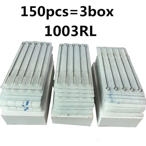 150pcs/Lot Professional Tattoo Needles 3RL Disposable Assorted Sterile 3 Round Liner Needles For Tattoo Body Art Free Shipping