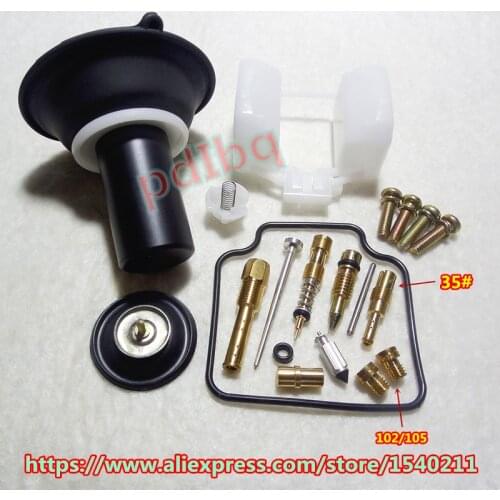 HMHonda Water-cooled engine Scooter Elite125(CH125/150)Spacy125/150 motorcycle Carburetor repair kit with plunger assembly