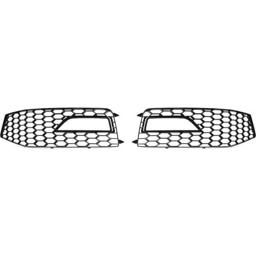 Hot Sale Front Fog Light Grilles Delicate Design For Audi B8.5 A4 S4 S-Line Bumper Front Fog Light Grilles Honeycomb Mesh Gril