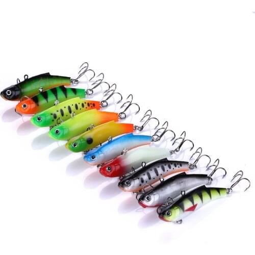 YUZI 1PC Soft Wobbler Lead Jig 7cm/17g Head VIB Fishing Lures Shape Hard Bait Pesca Fishing Tackle