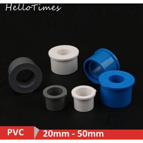 2pcs PVC Pipe Reducing Connectors 20 25 32 40 50 mm Water Pipe Joints PVC Pipe Fillings Garden Irrigation Pipe Bushing