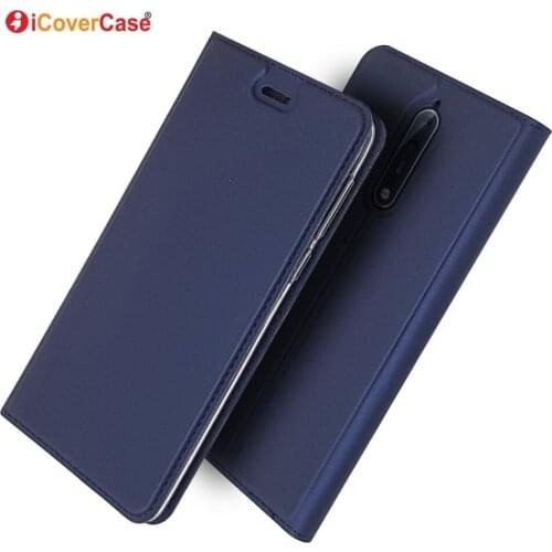 Ultra-thin PU Leather Flip Wallet Case Stand Cover For Nokia 8