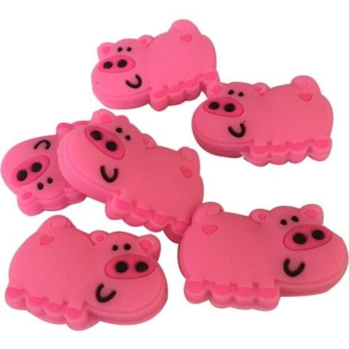 POWERTI 10pcs/lot Tennis Dampener- Pink Pig Cute Animal Tennis Racket Tennis Trainer Accessories