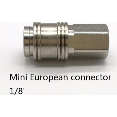 10PCS/LOT Pure Copper 1/8' Internal thread Pneumatic quick Connection female Head MINI European Pneumatic female Joint