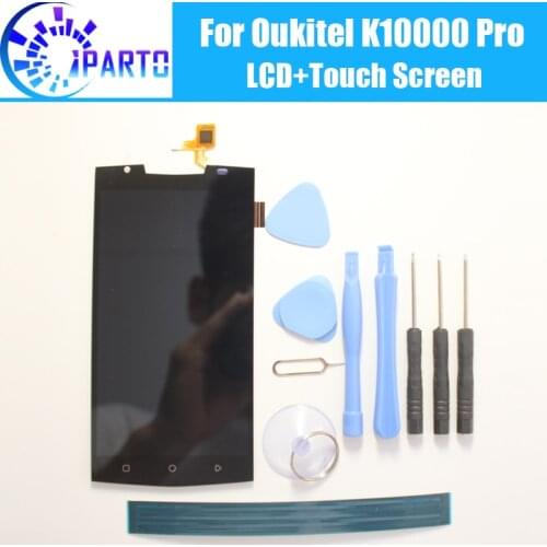 Oukitel K10000 Pro LCD Display+Touch Screen 100% Original Tested LCD Digitizer Glass Panel Replacement For Oukitel K10000 Pro