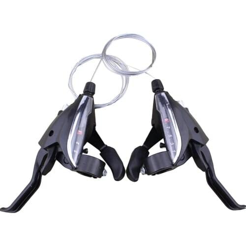 1 Pair MTB Road Mountain Bike Folding Bicycle 3x9 Speed Brake Shifter Levers Mountain Bike road Handle Levers Bike Brake