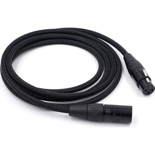 1Piece Japan Canare Pure Black XLR Audio Balanced Cable Microphone Audio Cable