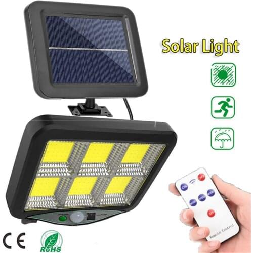 128 LEDs luz Solar Light Outdoor Motion Sensor Waterproof Garden LED Solar Lamp Spotlights For Garden Path Street Led Wall Light