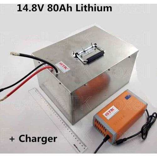 14.8V 80Ah Lithium battery with portable case for solar power system ESS telecommunication power supply solar parking lot lights