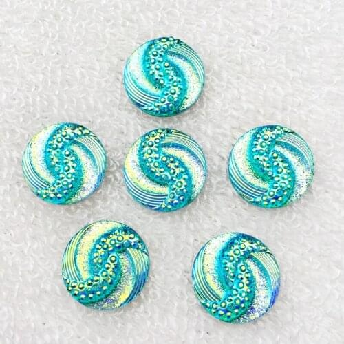 20pcs 20mm AB Resin Rhinestones diy wedding decoration button -B065