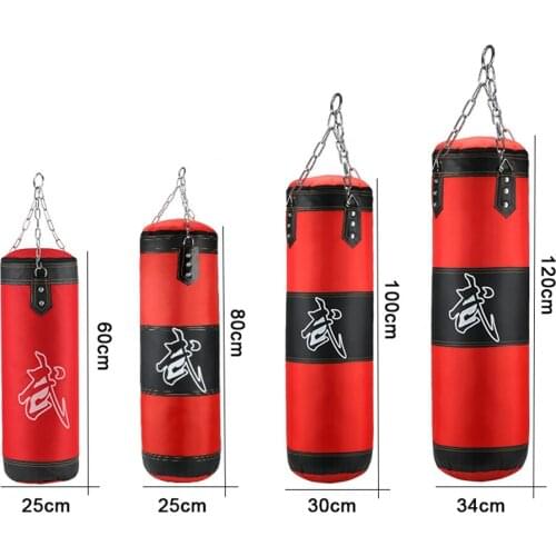 2020 Professional Boxing Punching Bags Training Fitness With Hanging Kick Sandbag adults Gym Exercise empty-Heavy boxing bags