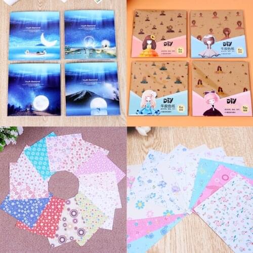 72 sheets/pack Sweet Dream Pattern Floral Origami Paper Single Sided Printing Handmade Papers DIY Craft Paper Card Folding Paper