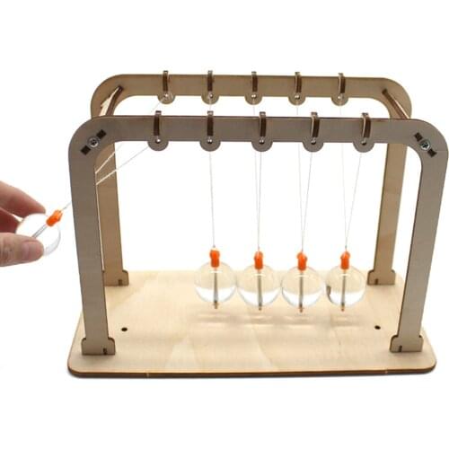 Home Decoration Accessories Modern Newtons Physics Science Pendulum Newton Balls Cradle Balance Balls Science DIY Wood Crafts