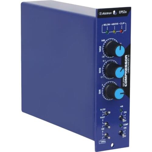 Alctron CP52a module compressor/limiter 500 series single channel with compression modes and comprehensive metering