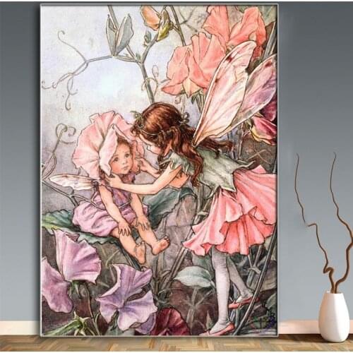 5D DIY Diamond Painting 100% Full Square/Round Drill "Butterfly fairy" Diamond Embroidery Cross Stitch 3D Decor