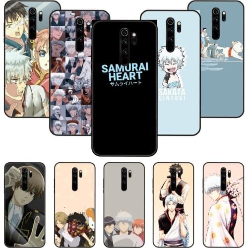 Phone Case For Xiaomi Redmi Note 8 8T 7 7A 9 9S 8A 4 5 Pro Black Cover Hoesjes Luxury Waterproof Silicone Japan Anime GINTAMA