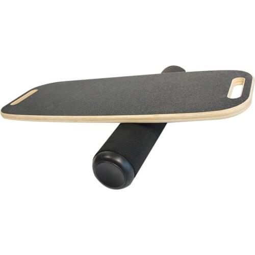 Wooden Balance Board Yoga Twisting Fitness Balance Plate Core Workout For Abdominal Waist Legs Muscles Roller- Board Balancing